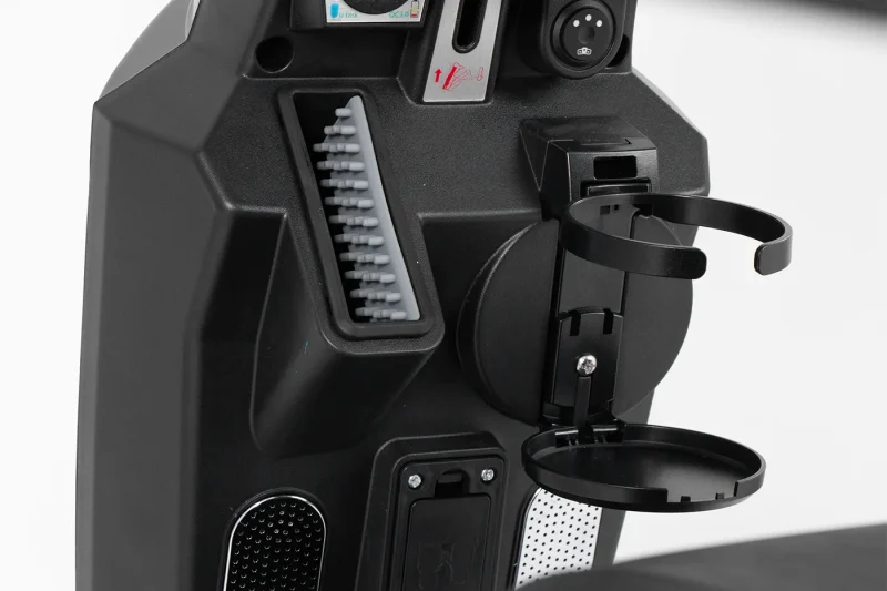 Integrated Foldable Cup Holder & Storage Slot